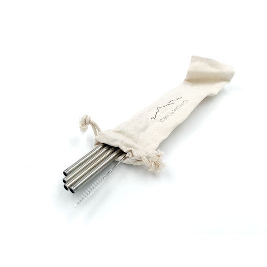 Stainless steel drinking straws