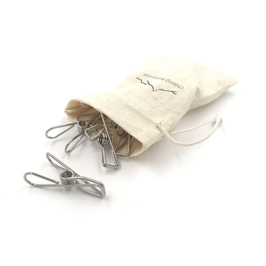 Stainless steel clothes pegs